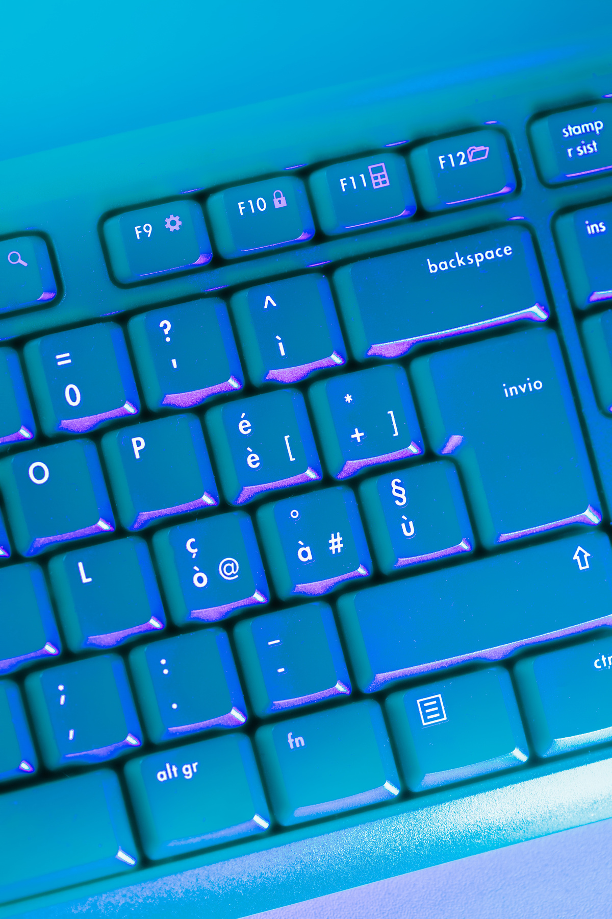 Keyboard with Neon Light