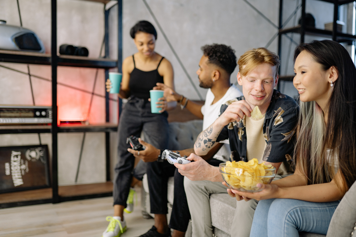 Friends Having a Party at Home